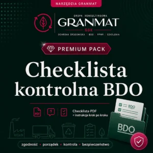Checklista kontrolna BDO